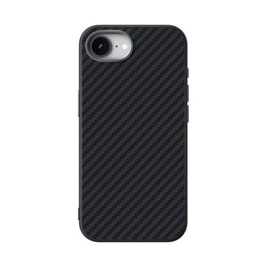For iPhone 16e ABEEL C Carbon Fiber Series 6D Micro Relief MagSafe Phone Case(Black) - iPhone 16e Cases by buy2fix | Online Shopping UK | buy2fix