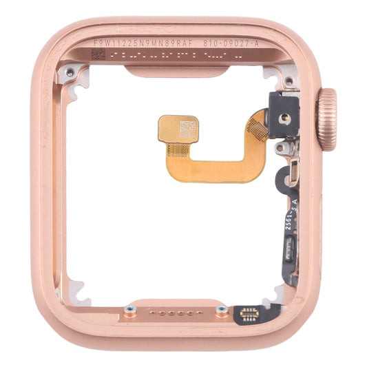 For Apple Watch Series 6 40MM LTE Aluminium Alloy Middle Frame Bezel Plate with Crown Spin Axis Flex Cable(Gold) by buy2fix