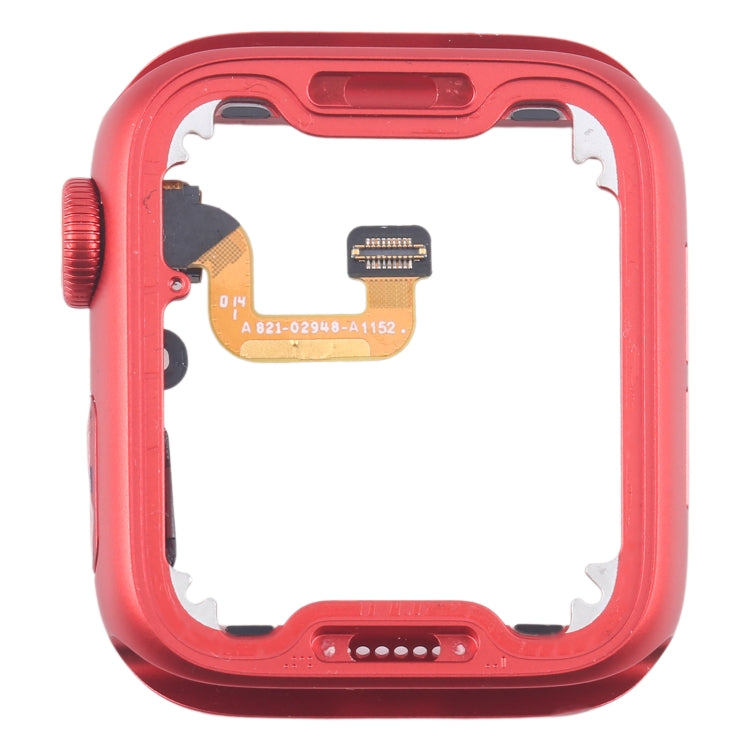 For Apple Watch Series 6 40MM LTE Aluminium Alloy Middle Frame Bezel Plate with Crown Spin Axis Flex Cable(Red) by buy2fix