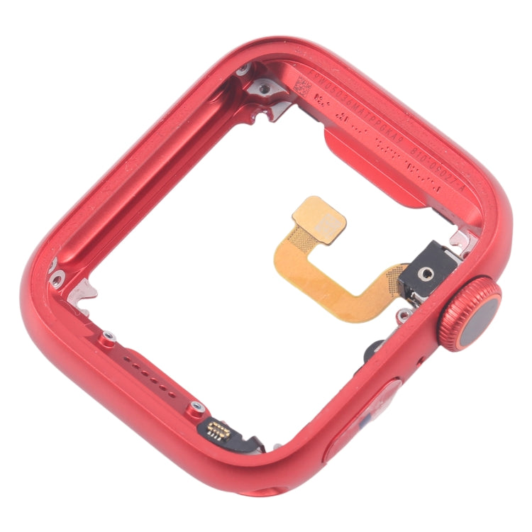 For Apple Watch Series 6 40MM LTE Aluminium Alloy Middle Frame Bezel Plate with Crown Spin Axis Flex Cable(Red) by buy2fix