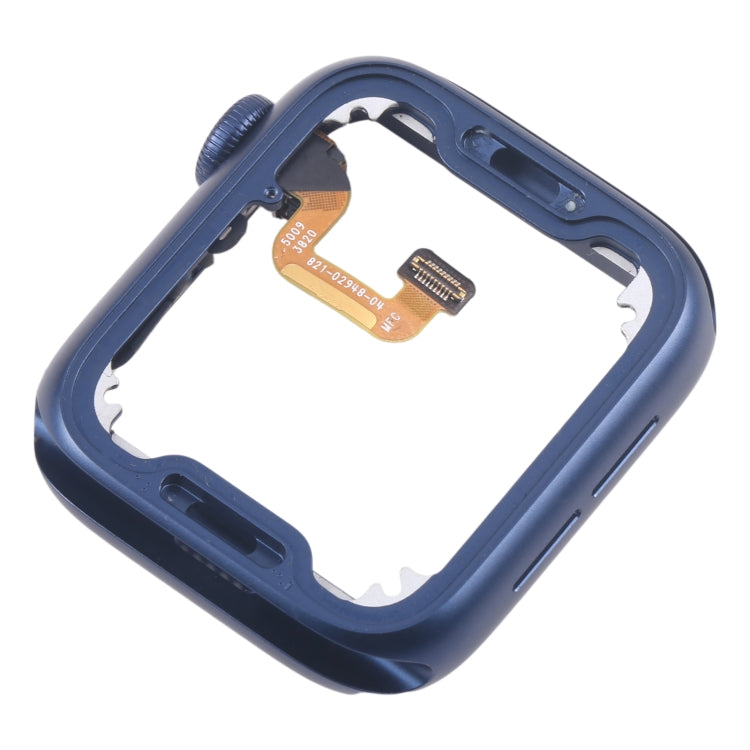 For Apple Watch Series 6 40MM LTE Aluminium Alloy Middle Frame Bezel Plate with Crown Spin Axis Flex Cable(Blue) by buy2fix