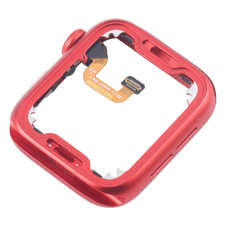 For Apple Watch Series 6 44MM LTE Aluminium Alloy Middle Frame Bezel Plate with Crown Spin Axis Flex Cable(Red) by buy2fix