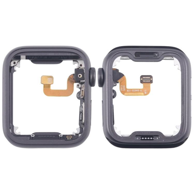 For Apple Watch Series 6 40MM GPS Aluminium Alloy Middle Frame Bezel Plate with Crown Spin Axis Flex Cable(Grey) by buy2fix