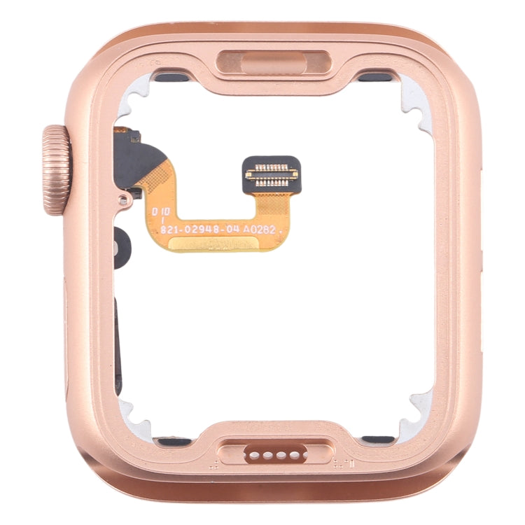 For Apple Watch Series 6 40MM GPS Aluminium Alloy Middle Frame Bezel Plate with Crown Spin Axis Flex Cable(Gold) by buy2fix