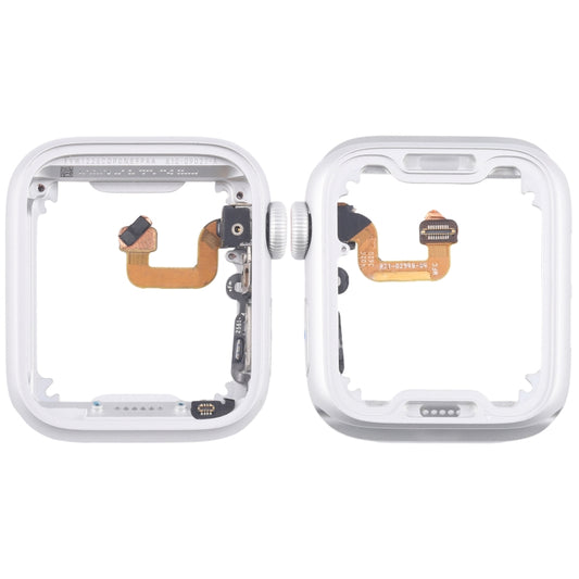 For Apple Watch Series 6 40MM GPS Aluminium Alloy Middle Frame Bezel Plate with Crown Spin Axis Flex Cable(Silver) by buy2fix