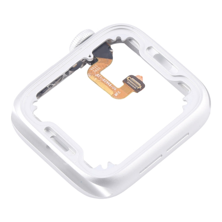 For Apple Watch Series 6 40MM GPS Aluminium Alloy Middle Frame Bezel Plate with Crown Spin Axis Flex Cable(Silver) by buy2fix