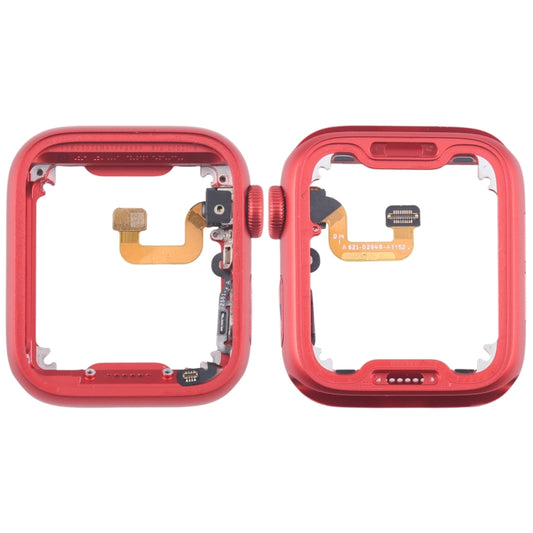 For Apple Watch Series 6 44MM GPS Aluminium Alloy Middle Frame Bezel Plate with Crown Spin Axis Flex Cable(Red) by buy2fix
