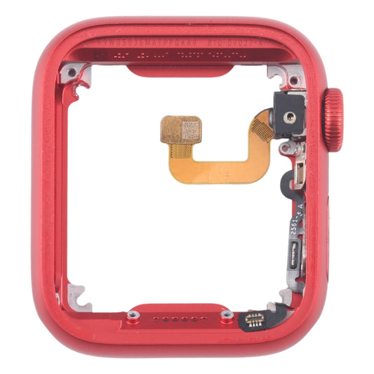 For Apple Watch Series 6 44MM GPS Aluminium Alloy Middle Frame Bezel Plate with Crown Spin Axis Flex Cable(Red) by buy2fix