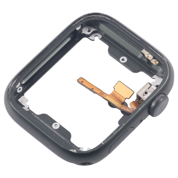 For Apple Watch Series 7 41MM GPS Aluminium Alloy Middle Frame Bezel Plate with Crown Spin Axis Flex Cable(Green) by buy2fix