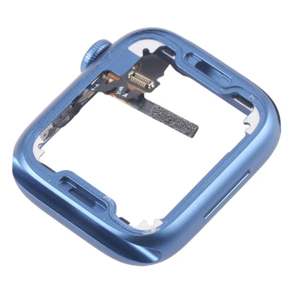 For Apple Watch Series 7 45MM GPS Aluminium Alloy Middle Frame Bezel Plate with Crown Spin Axis Flex Cable(Blue) by buy2fix