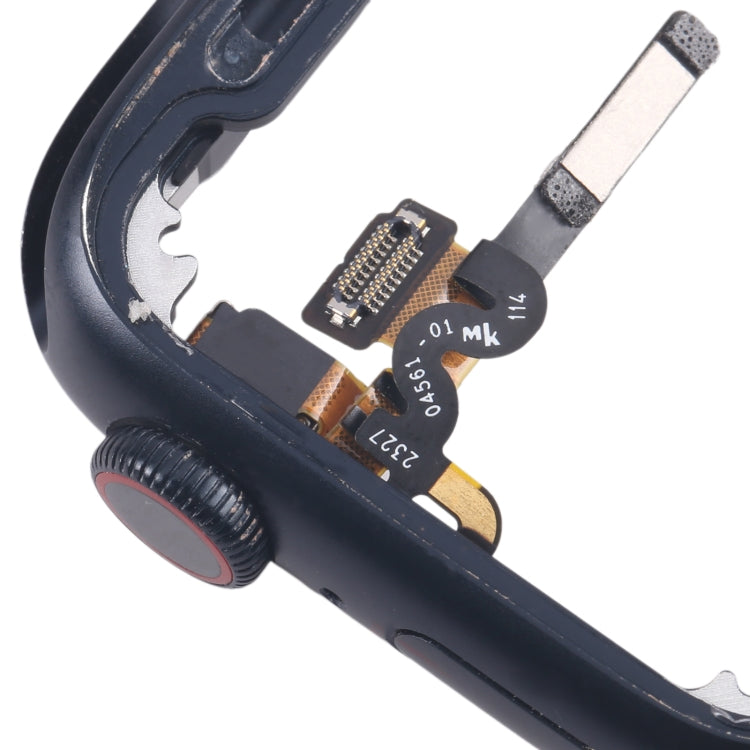 For Apple Watch Series 7 / 8 / 9 41MM GPS Aluminium Alloy Middle Frame Bezel Plate with Crown Spin Axis Flex Cable(Midnight) by buy2fix