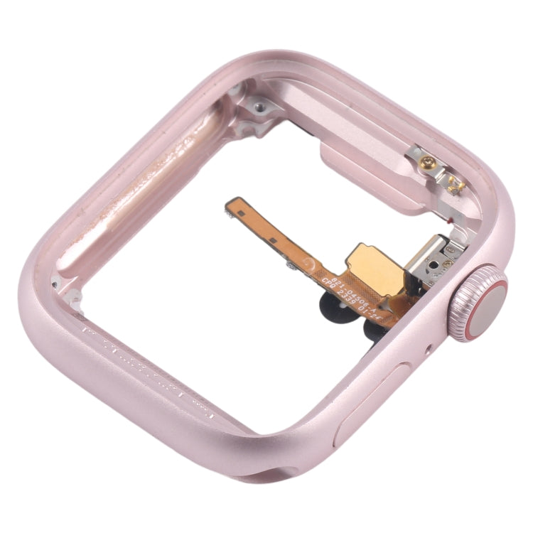 For Apple Watch Series 9 41MM GPS Aluminium Alloy Middle Frame Bezel Plate with Crown Spin Axis Flex Cable(Pink) by buy2fix