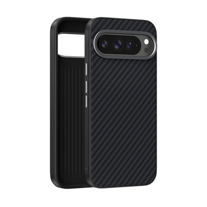 For Google Pixel 10 Pro XL ABEEL C Carbon Fiber Series 6D Micro Relief MagSafe Phone Case(Black) - Google Cases by buy2fix | Online Shopping UK | buy2fix