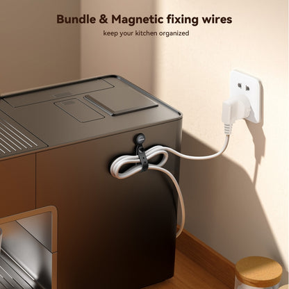 JOYROOM JR-ZS422 Magnetic Silicone Cable Tie Organizer(Black) by JOYROOM