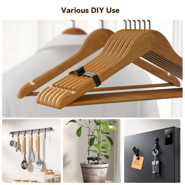 JOYROOM JR-ZS422 Magnetic Silicone Cable Tie Organizer(Black) by JOYROOM