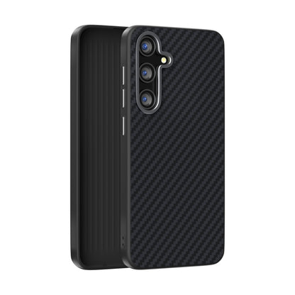 For Samsung Galaxy S25+ 5G / S24+ 5G ABEEL C Carbon Fiber Series 6D Micro Relief MagSafe Phone Case(Black) by buy2fix