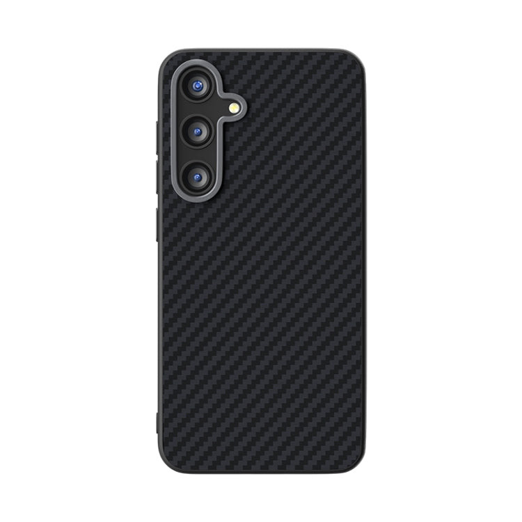 For Samsung Galaxy S25+ 5G / S24+ 5G ABEEL C Carbon Fiber Series 6D Micro Relief MagSafe Phone Case(Black) by buy2fix