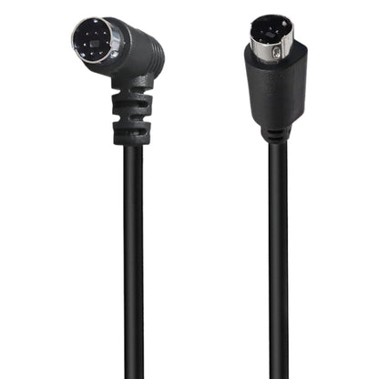 Mini DIN 7 Pin S-Video Core Audio / Video Cable, Length:0.5m(Straight to Elbow) - Cables by buy2fix | Online Shopping UK | buy2fix