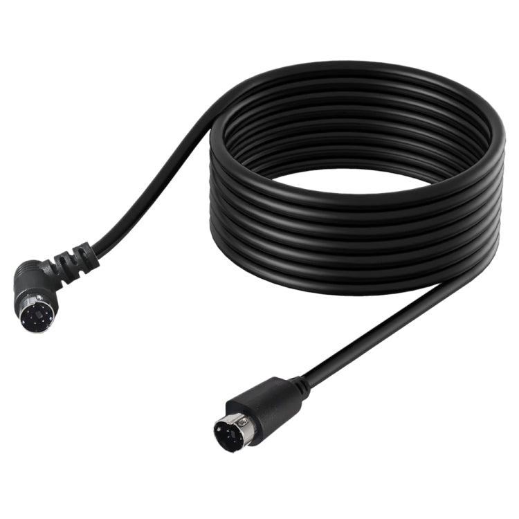 Mini DIN 7 Pin S-Video Core Audio / Video Cable, Length:0.5m(Straight to Elbow) - Cables by buy2fix | Online Shopping UK | buy2fix