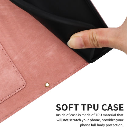 For Samsung Galaxy S25 Ultra 5G Floral Pattern Leather Phone Case with Lanyard(Pink) by buy2fix