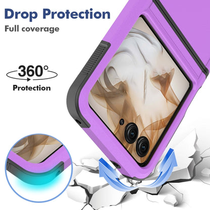 For Motorola Razr 50 2 in 1 PC + TPU Phone Case(Purple) by buy2fix