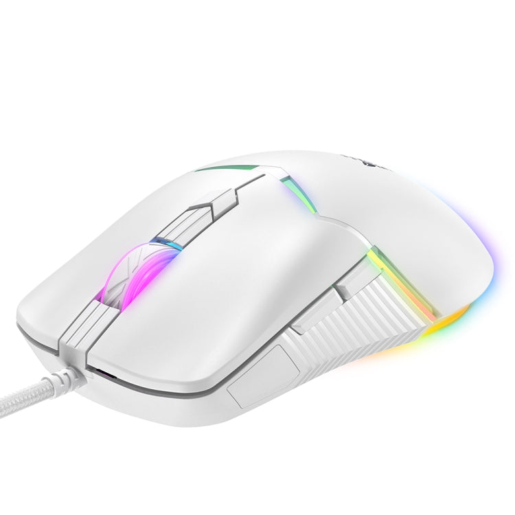 ONIKUMA CW929 RGB 6400DPI Wired Mouse(White) - Wired Mice by ONIKUMA | Online Shopping UK | buy2fix