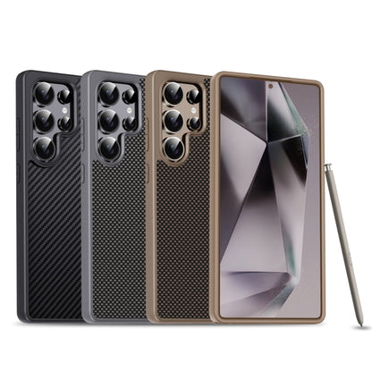 For Samsung Galaxy S25+ 5G Pita Series TPU + PC Texture Phone Case(Grey) by buy2fix