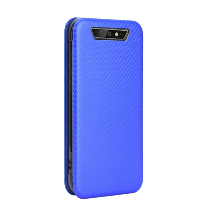 For Blackview BV5500 / BV5500 Pro / BV5500 Plus Carbon Fiber Texture Horizontal Flip TPU + PC + PU Leather Case with Card Slot(Blue) - More Brand by buy2fix | Online Shopping UK | buy2fix