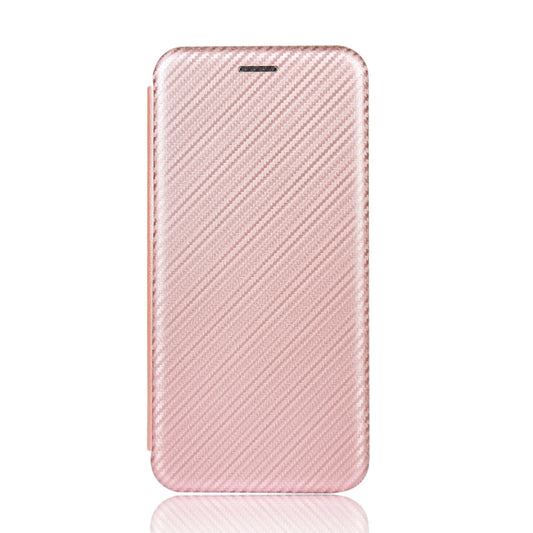 For Blackview BV5500 / BV5500 Pro / BV5500 Plus Carbon Fiber Texture Horizontal Flip TPU + PC + PU Leather Case with Card Slot(Pink) by buy2fix