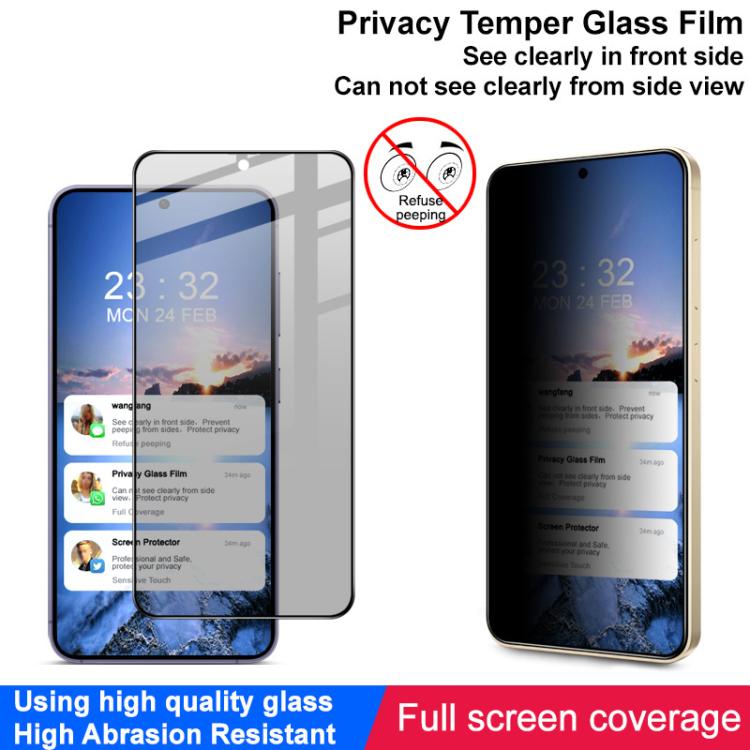 For Samsung Galaxy S25 Edge 5G imak HD Full Screen Privacy Tempered Glass Protective Film - Galaxy S25 Edge 5G Cases by imak | Online Shopping UK | buy2fix