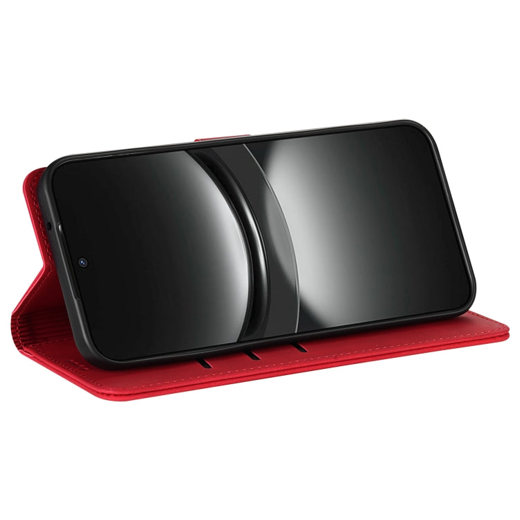 For Samsung Galaxy S25+ 5G AZNS Skin Feel Calf Texture Flip Leather Phone Case(Red) by AZNS