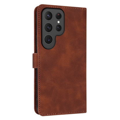 For Samsung Galaxy S25 Ultra 5G AZNS Skin Feel Calf Texture Flip Leather Phone Case(Brown) by AZNS