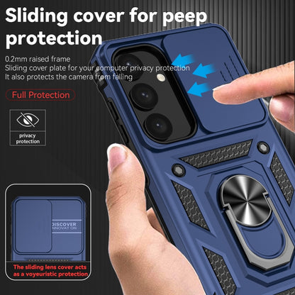 For Samsung Galaxy S25 5G Sliding Camshield Holder Phone Case(Blue) - Galaxy S25 5G Cases by buy2fix | Online Shopping UK | buy2fix