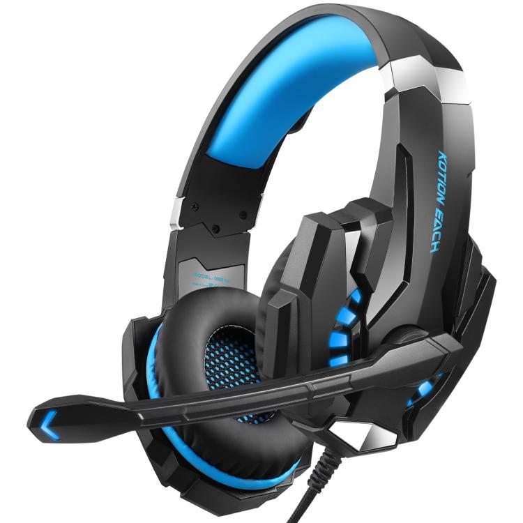 KOTION EACH G9000 Pro On-Ear Gaming Headset with Mic, Cable Length: About 2.1m(Black Blue) - Multimedia Headset by KOTION EACH | Online Shopping UK | buy2fix