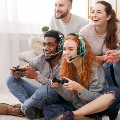 KOTION EACH G9000 Pro On-Ear Gaming Headset with Mic, Cable Length: About 2.1m(Camouflage Green) - Multimedia Headset by KOTION EACH | Online Shopping UK | buy2fix