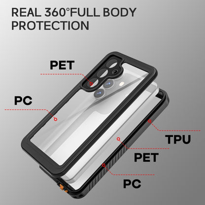 For Samsung Galaxy S25 5G RedPepper IP68 Waterproof Triple-proof Phone Case(Black) by RedPepper