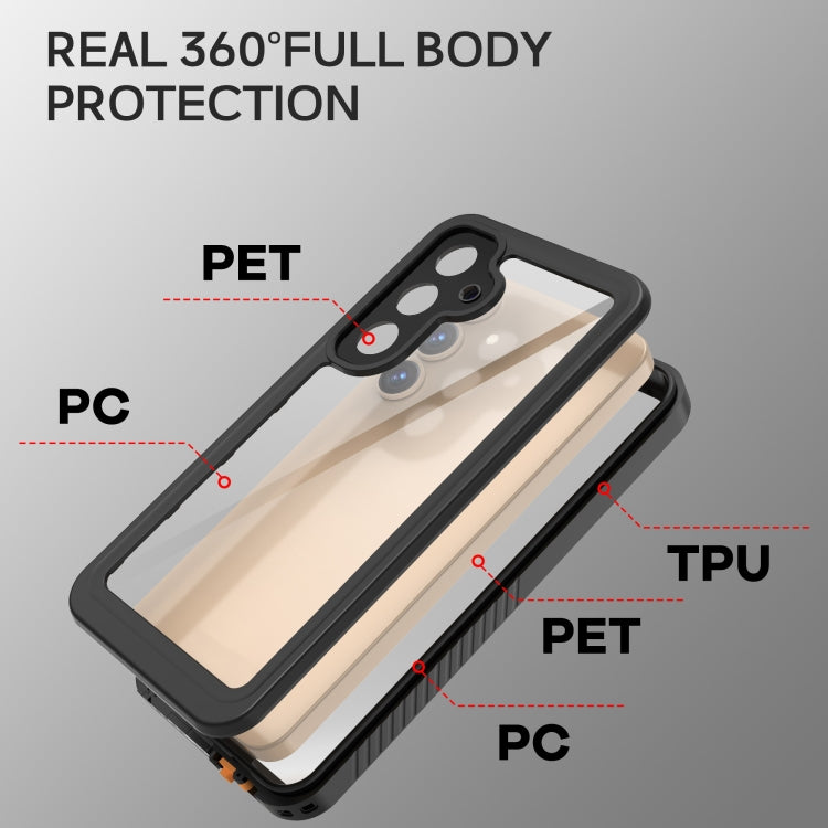 For Samsung Galaxy S25+ 5G RedPepper IP68 Waterproof Triple-proof Phone Case(Black) by RedPepper