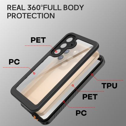 For Samsung Galaxy S25+ 5G RedPepper IP68 Waterproof Triple-proof Phone Case(Black) by RedPepper