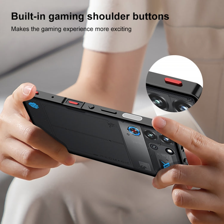 For ZTE nubia Red Magic 10 Pro / 10 Pro+ Snap Buckle Metal Frame Glass Back Panel Phone Case(Gold) - ZTE Cases by buy2fix | Online Shopping UK | buy2fix