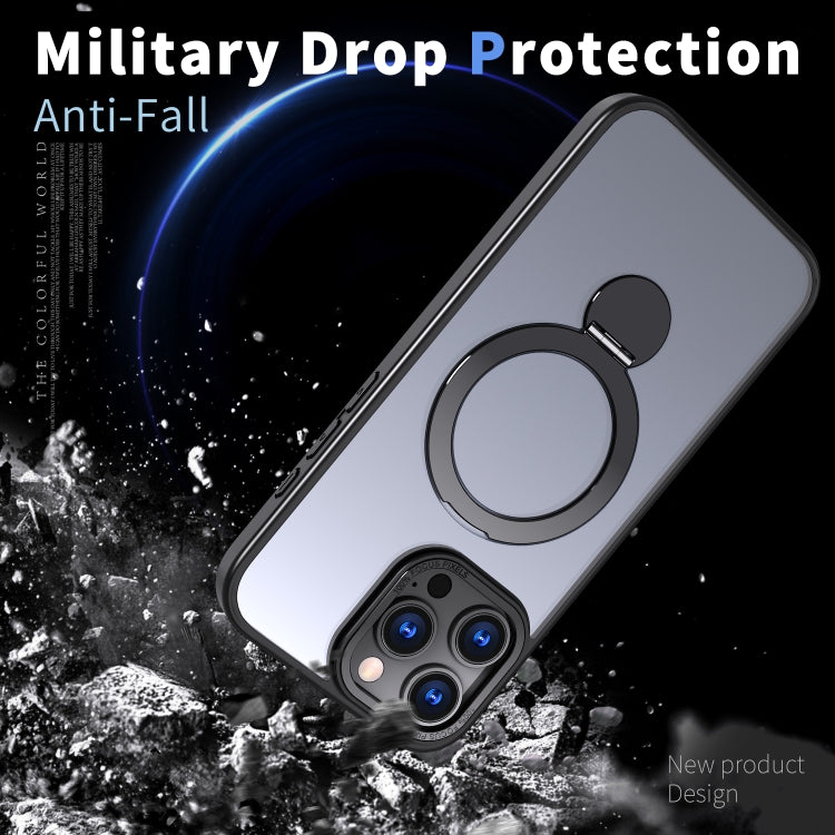 For iPhone 15 Plus Wing Series Gen2 MagSafe Metal Ring Holder Phone Case(Black) - iPhone 15 Plus Cases by buy2fix | Online Shopping UK | buy2fix