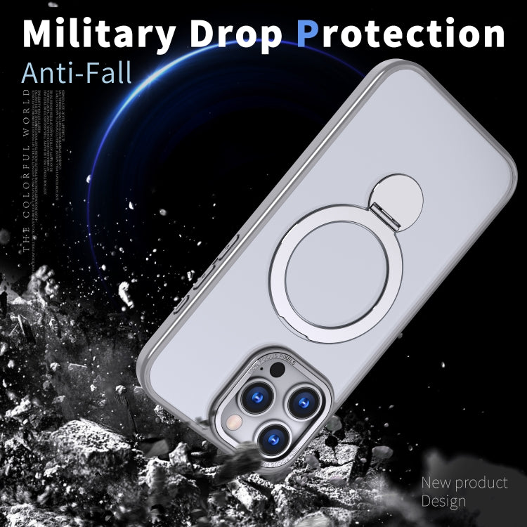 For iPhone 15 Plus Wing Series Gen2 MagSafe Metal Ring Holder Phone Case(Titanium Gray) - iPhone 15 Plus Cases by buy2fix | Online Shopping UK | buy2fix