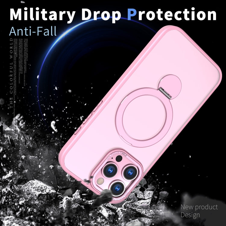 For iPhone 15 Plus Wing Series Gen2 MagSafe Metal Ring Holder Phone Case(Pink) - iPhone 15 Plus Cases by buy2fix | Online Shopping UK | buy2fix