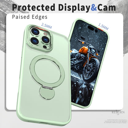 For iPhone 15 Wing Series Gen2 MagSafe Metal Ring Holder Phone Case(Avocado Green) - iPhone 15 Cases by buy2fix | Online Shopping UK | buy2fix