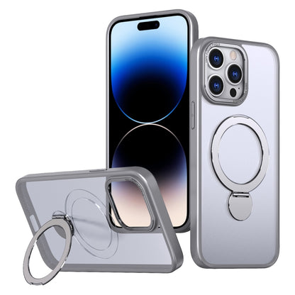 For iPhone 14 Pro Max Wing Series Gen2 MagSafe Metal Ring Holder Phone Case(Titanium Gray) - iPhone 14 Pro Max Cases by buy2fix | Online Shopping UK | buy2fix