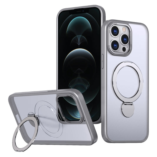 For iPhone 12 Pro Max Wing Series Gen2 MagSafe Metal Ring Holder Phone Case(Titanium Gray) - iPhone 12 Pro Max Cases by buy2fix | Online Shopping UK | buy2fix