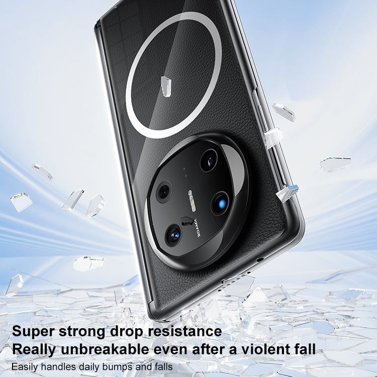 For Huawei Mate X6 Clear MagSafe PC Full Coverage Phone Case(Black) - Huawei Cases by buy2fix | Online Shopping UK | buy2fix