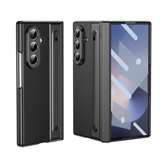 For Galaxy Z Fold8 Ultra 5G Integrated PC + PU Phone Case with Pen / Pen Box(Black)