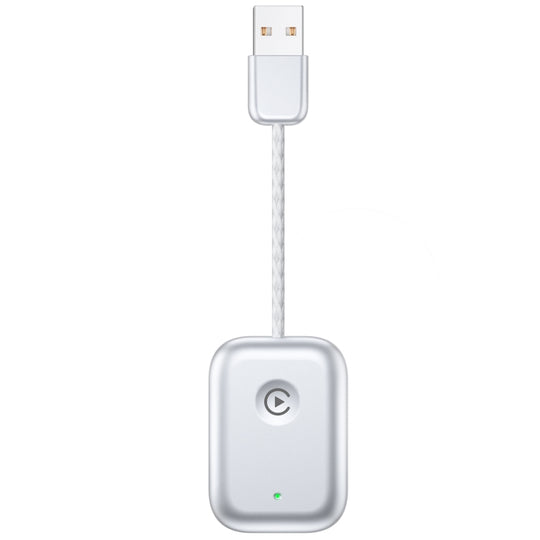 USB Interface Wired to Wireless Car CarPlay Adapter(Silver)