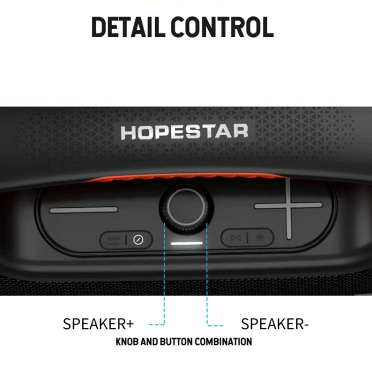 HOPESTAR A60 100W Outdoor Portable IPX6 Waterproof Bluetooth Speaker with Microphone(Blue) - Waterproof Speaker by HOPESTAR | Online Shopping UK | buy2fix