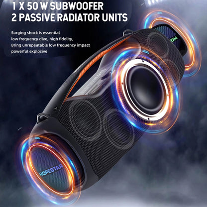 HOPESTAR A60 100W Outdoor Portable IPX6 Waterproof Bluetooth Speaker with Microphone(Blue) - Waterproof Speaker by HOPESTAR | Online Shopping UK | buy2fix